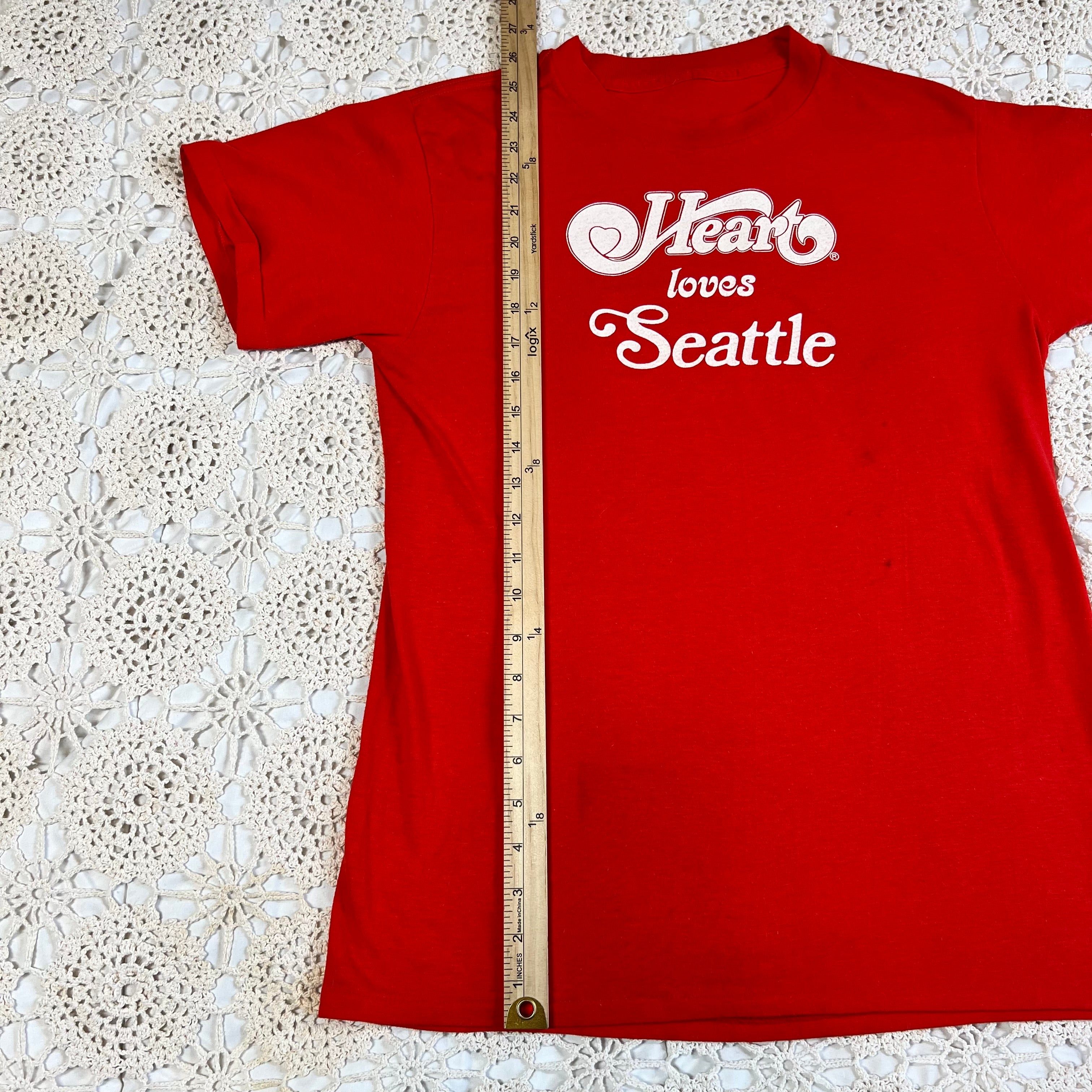 1978-9 Rare Heart Loves Seattle Three Day Event Crew Tee M