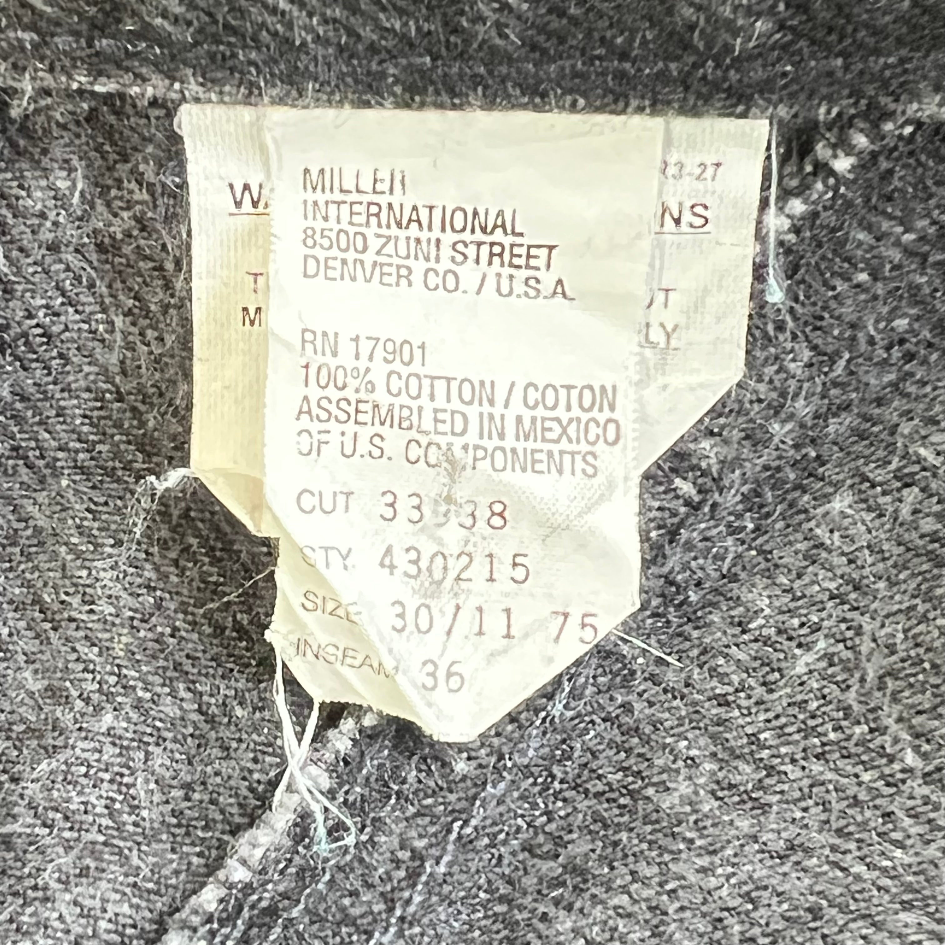 80s Rockies Black Tapered Jeans 25x36