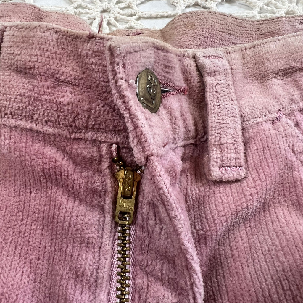 70s Lee Dusty Rose Corduroy Bell Bottoms Hollywood Costume House CRC 32x31.5”