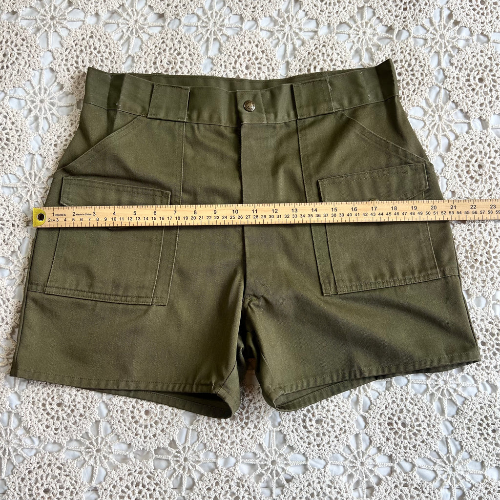 70s Official Boy Scouts of America Pocket Shorts 32