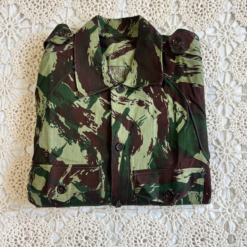70s Portuguese Lizard Camo Field Shirt S