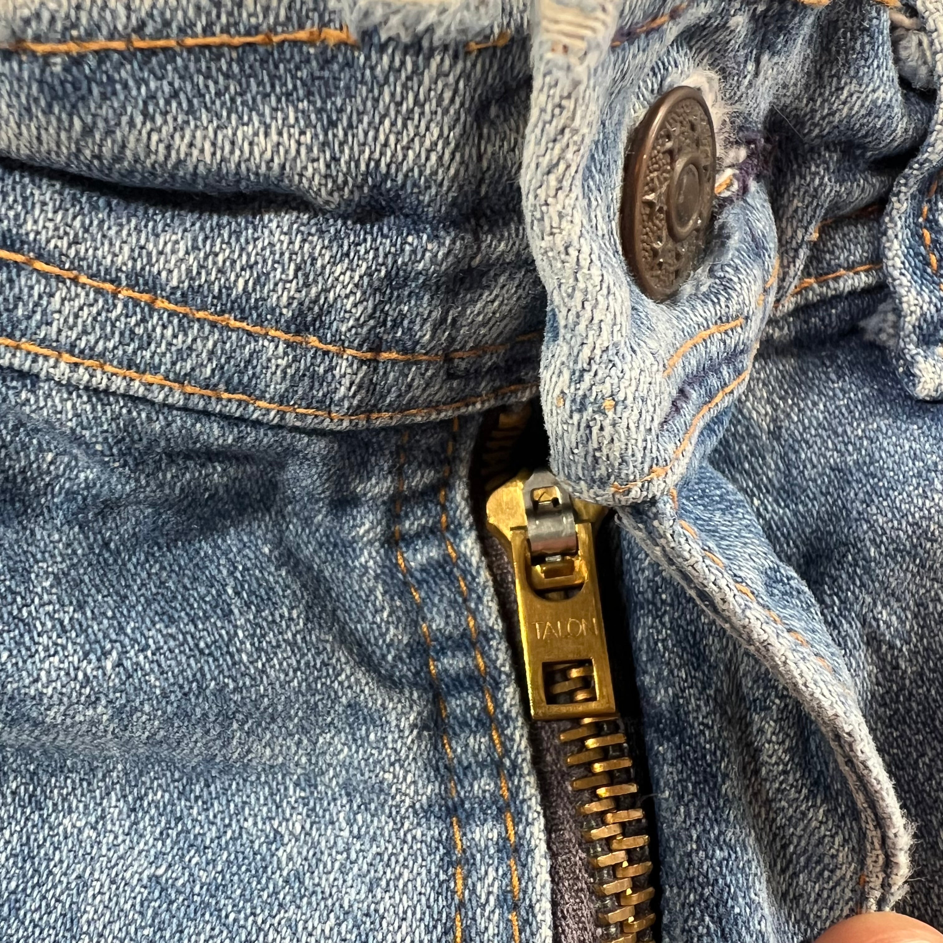 70s Sunburst Bellbottom Flare Jeans 34x31