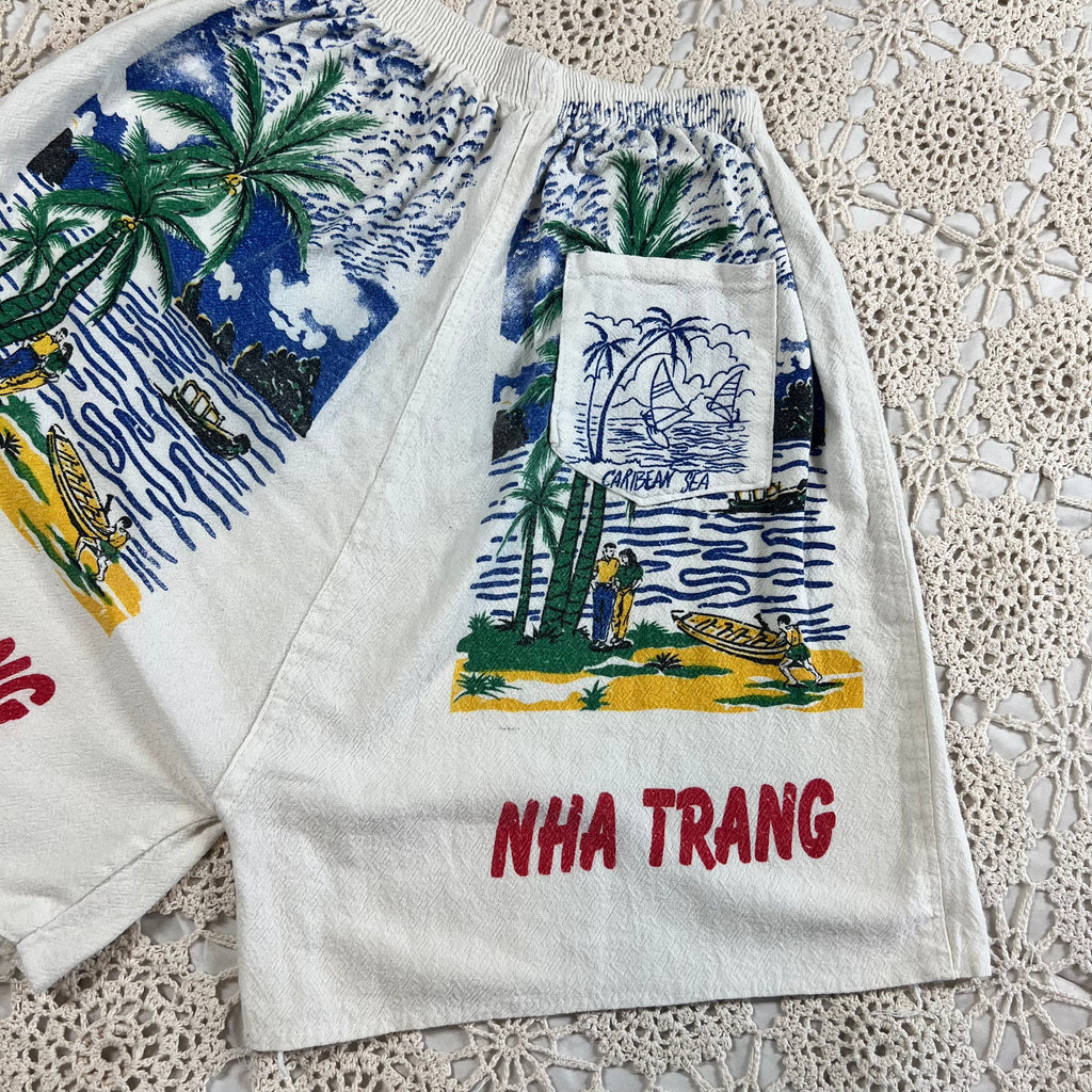 70s/80s Vietnam Tourist Shorts S/M