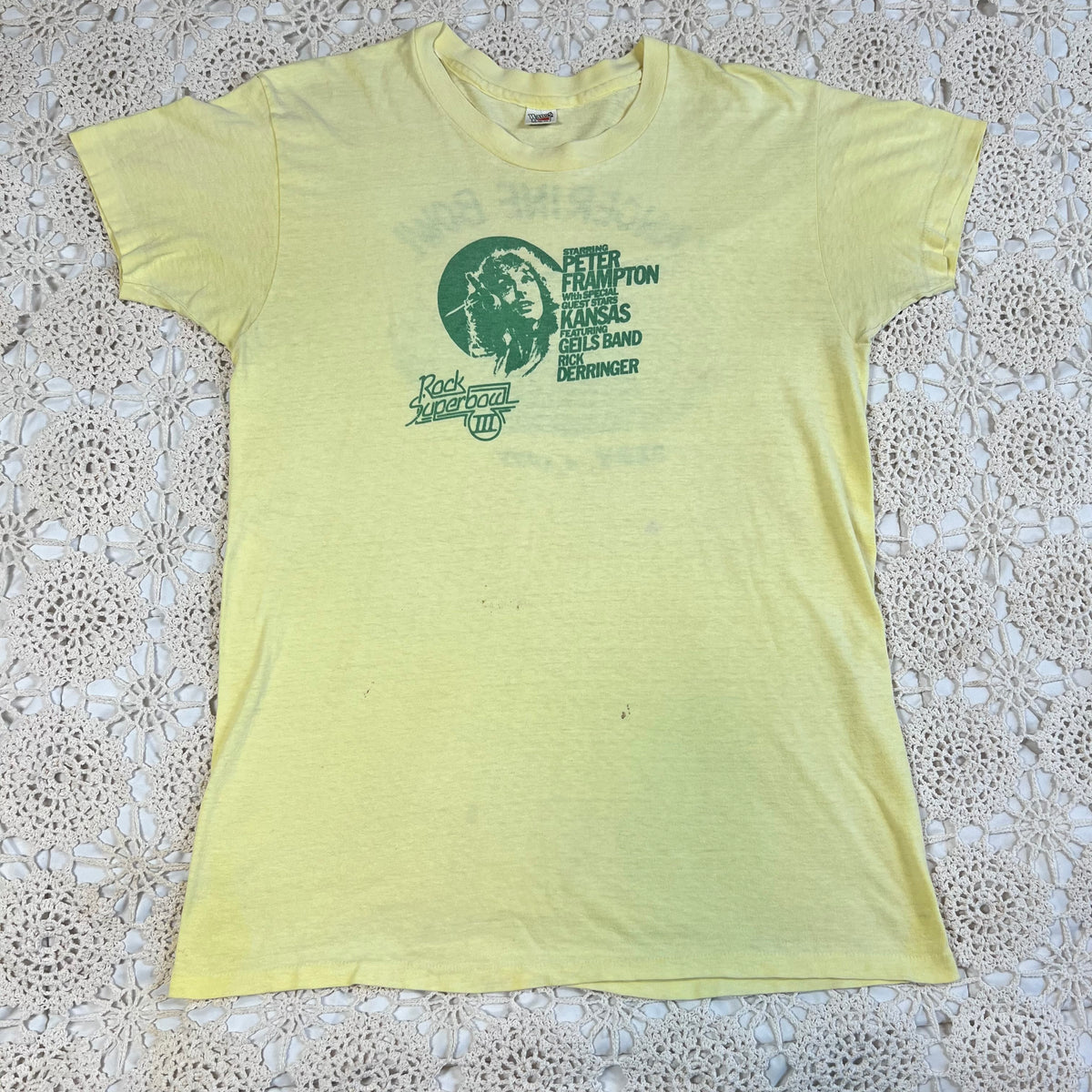 1977 Peter Frampton Tangerine Bowl Tee L