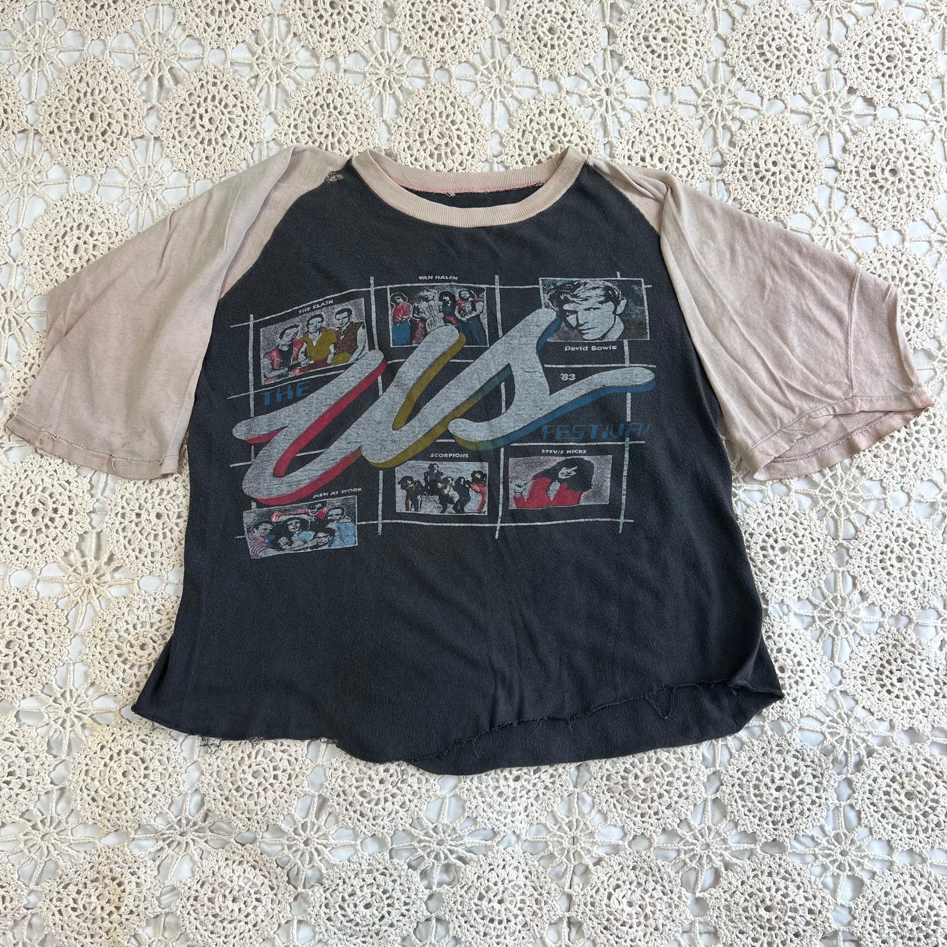 1983 Rare Bootleg Us Festival Raglan Shirt M/L