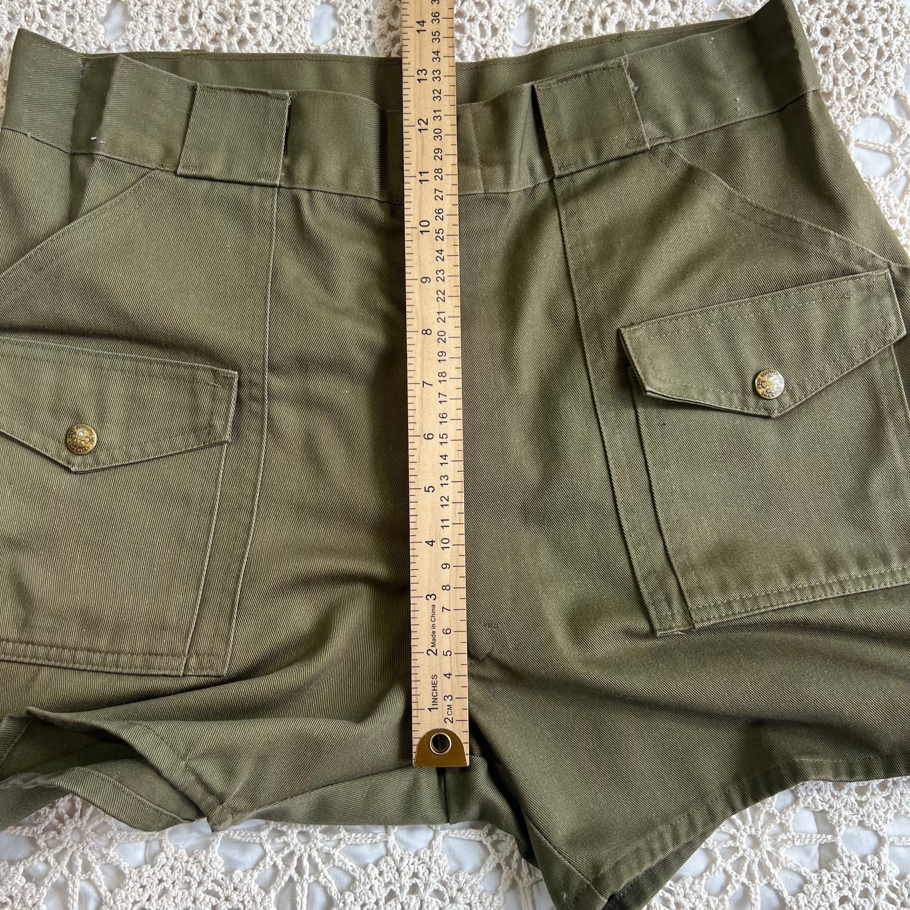 70s Official Boy Scouts of America Pocket Shorts 32