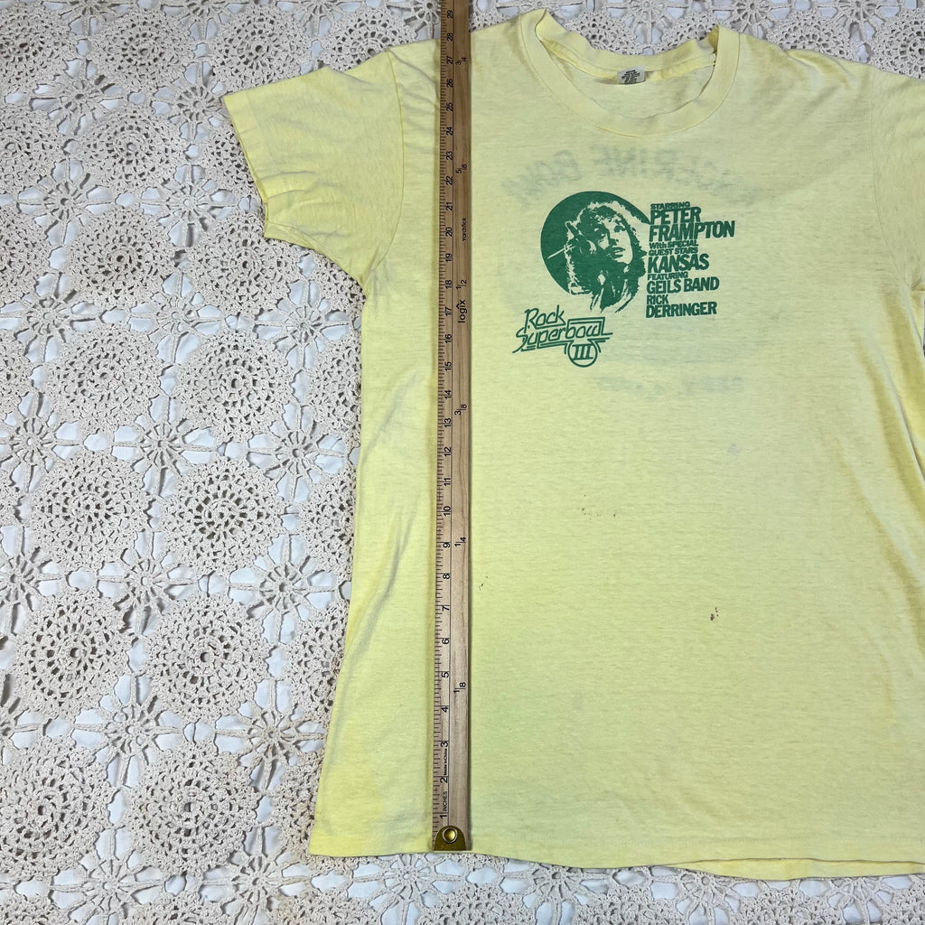 1977 Peter Frampton Tangerine Bowl Tee L