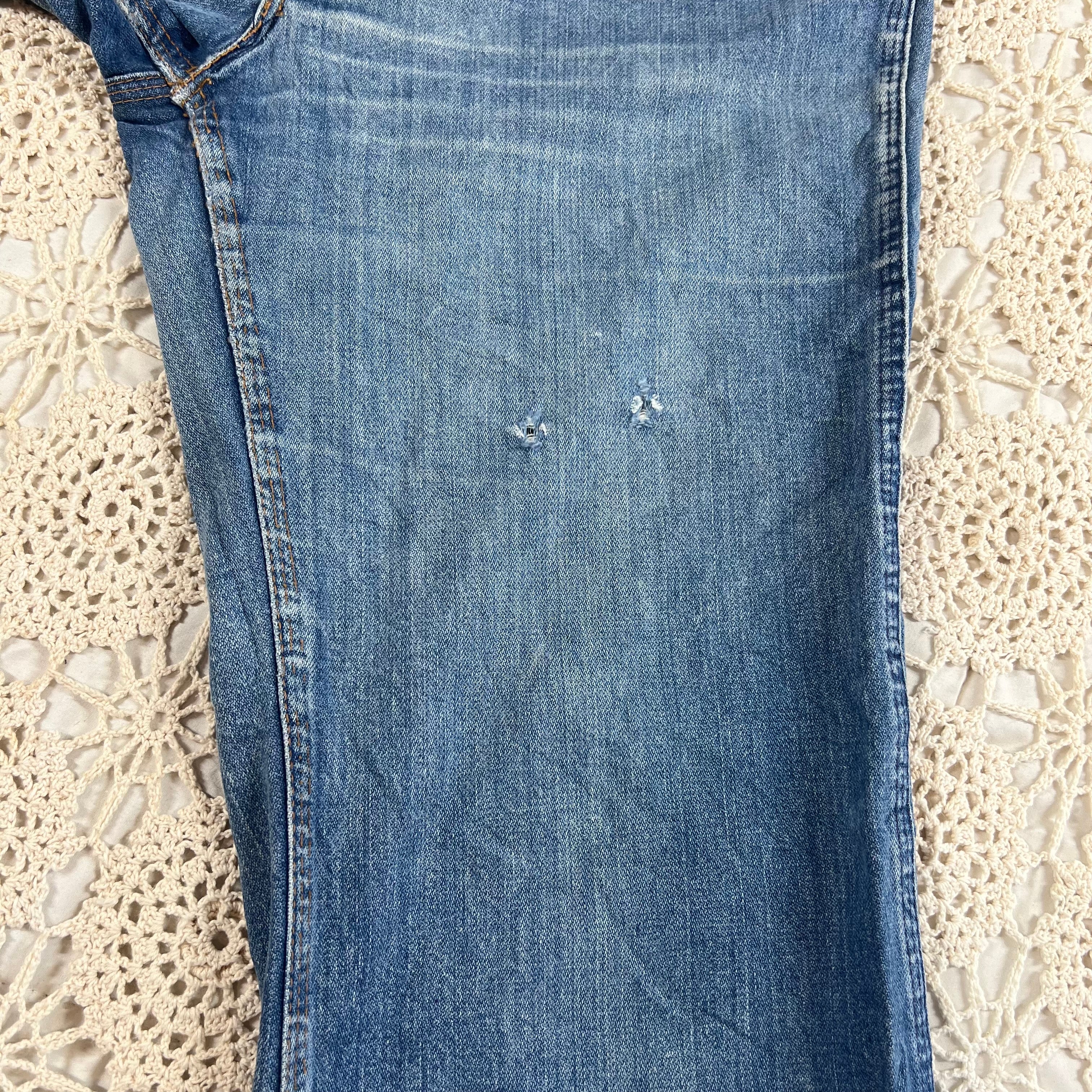70s Sunburst Bellbottom Flare Jeans 34x31