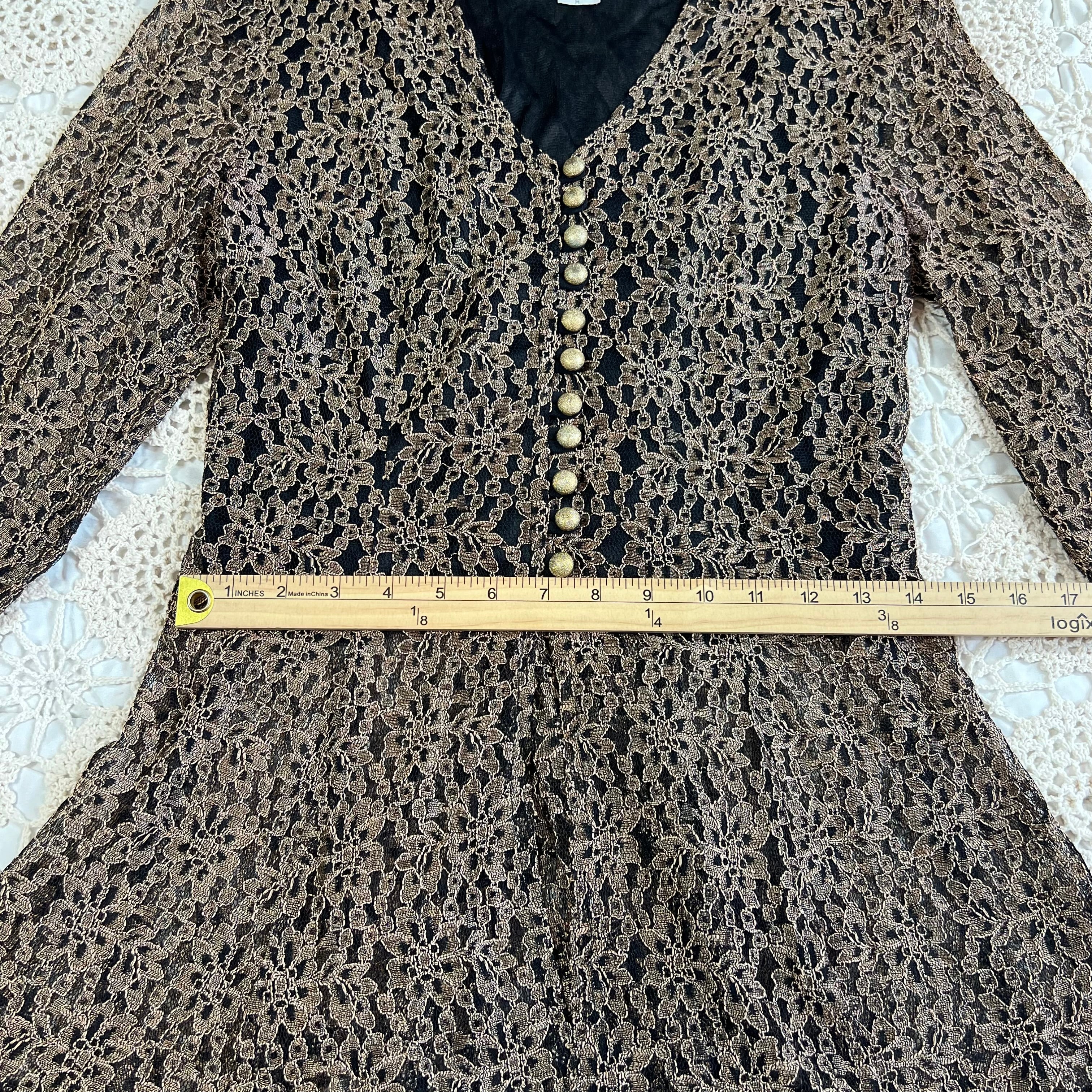 90s Whimsigoth Anna Lace Corset Tie Back Top M