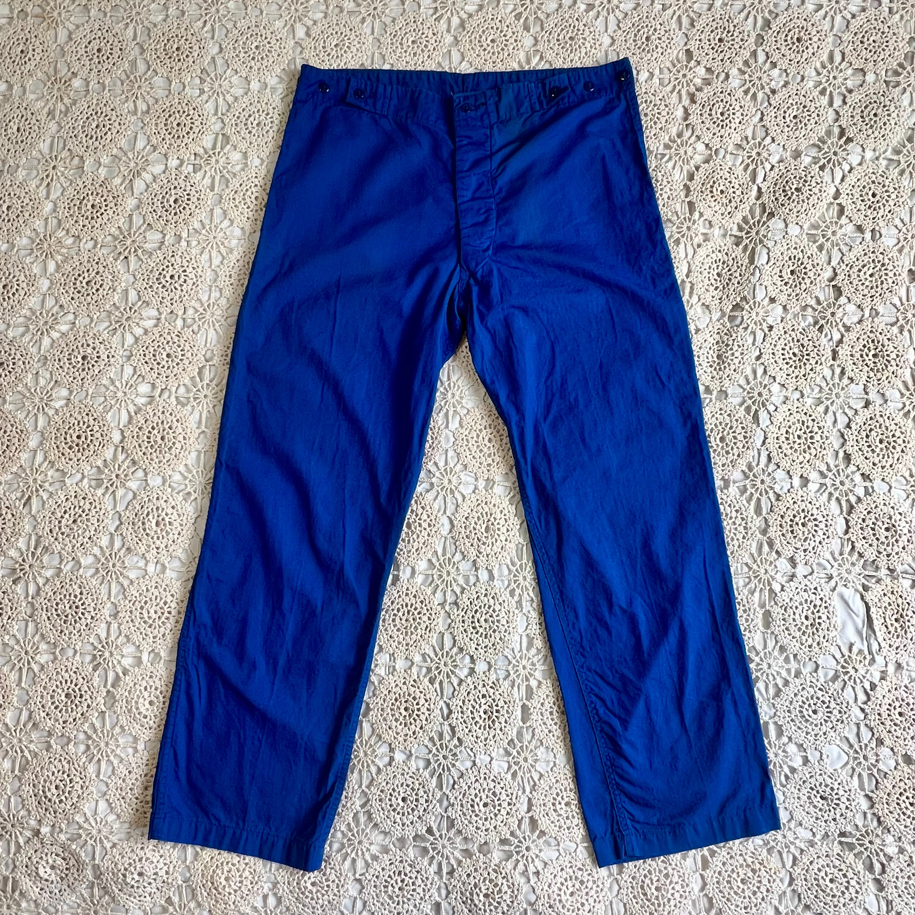 50s US Military Convalescent Suit Summer Trousers 36x29.5”