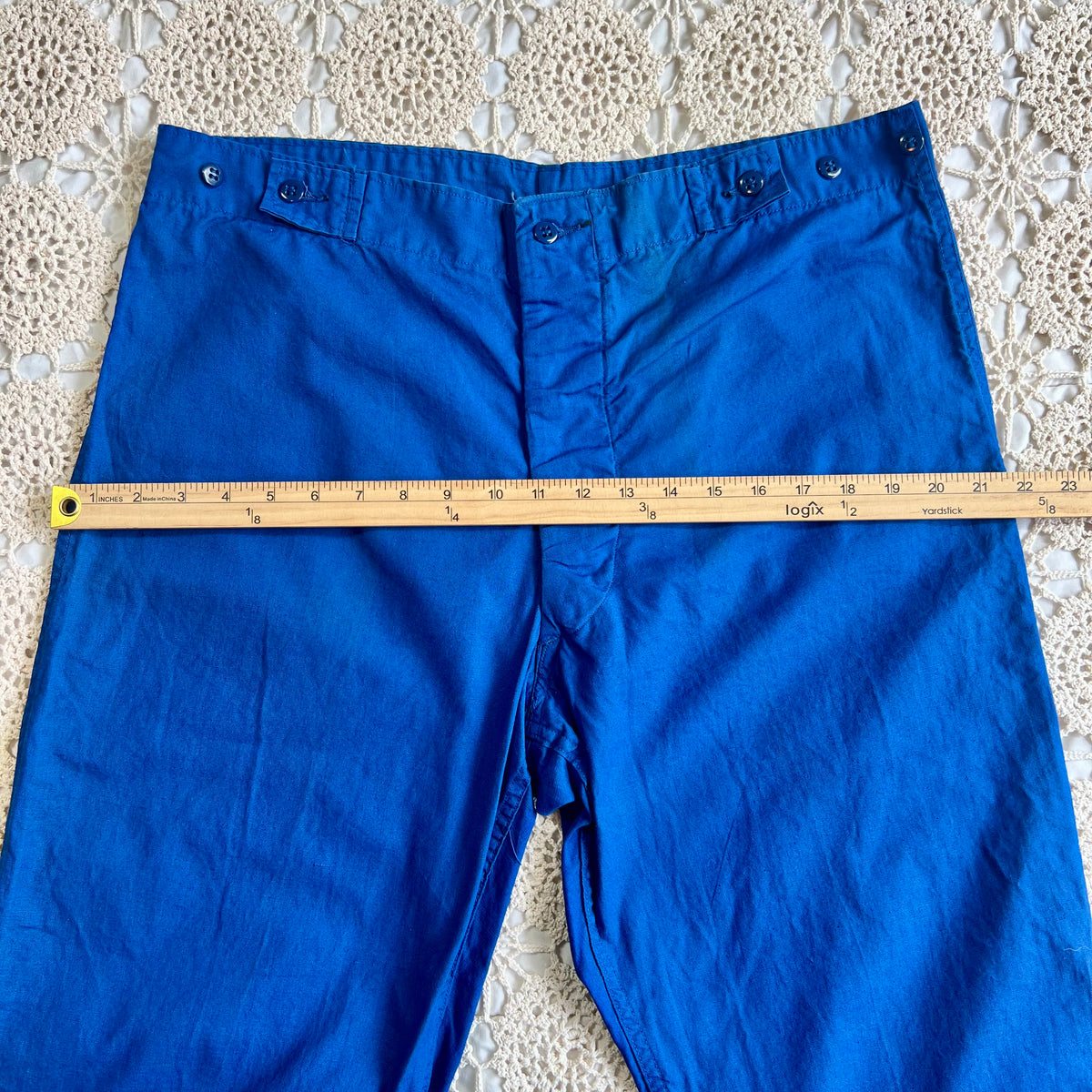 50s US Military Convalescent Suit Summer Trousers 36x29.5”