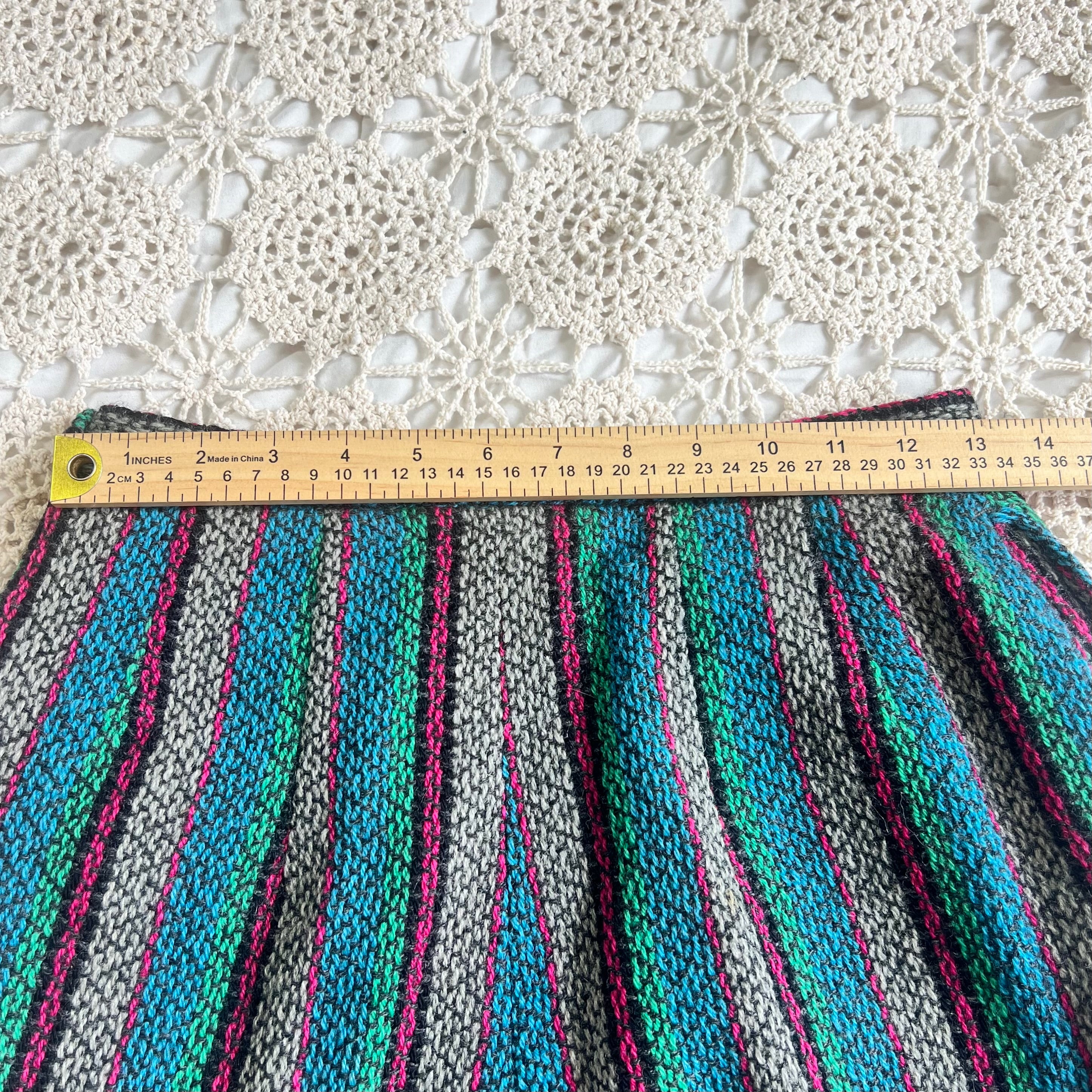 60s Wardrobe Maker Wool Striped Cigarette Pants 26x27