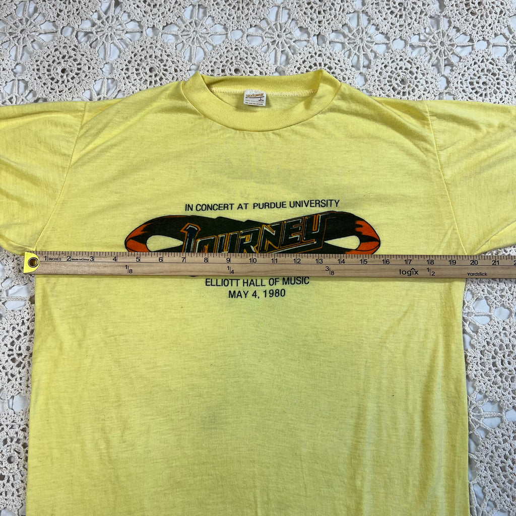 1980 Journey One Night Concert at Purdue University Tee L