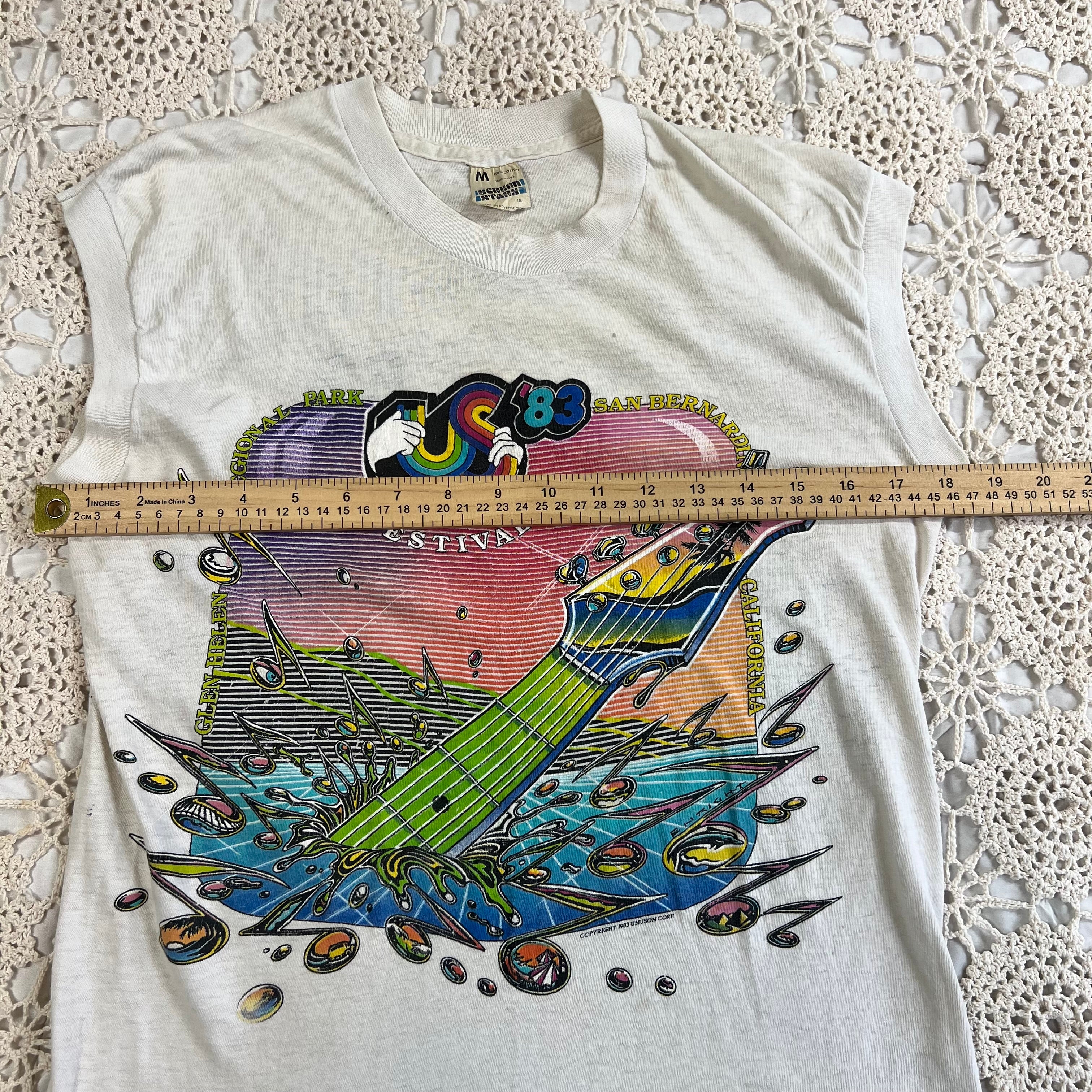 1983 Us Festival Screen Stars Tank Top S/M