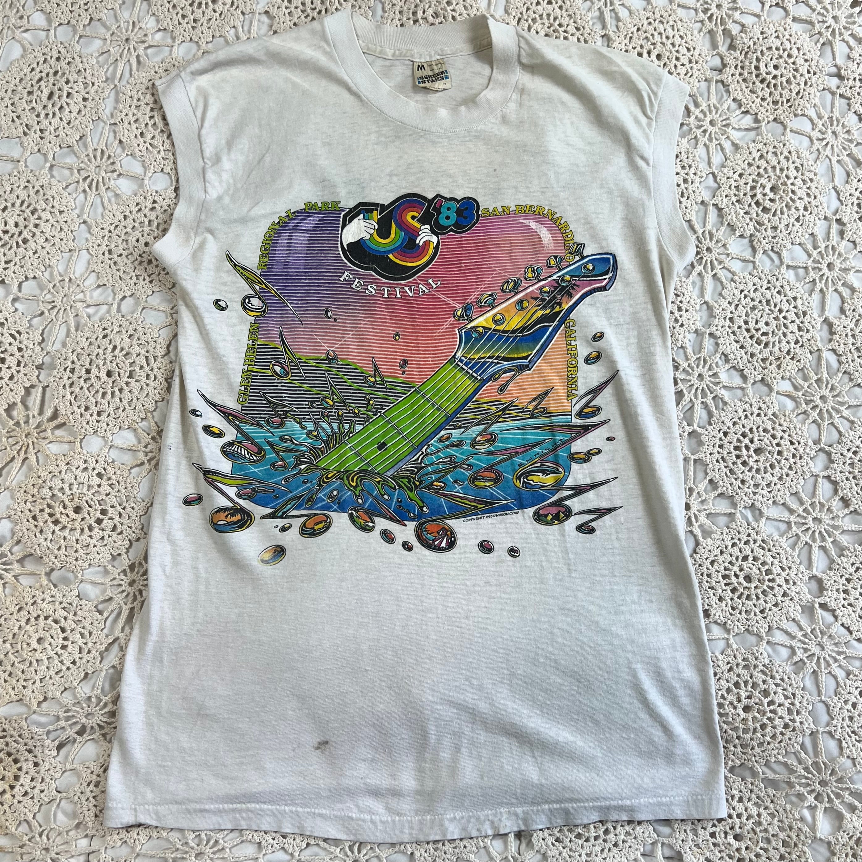 1983 Us Festival Screen Stars Tank Top S/M