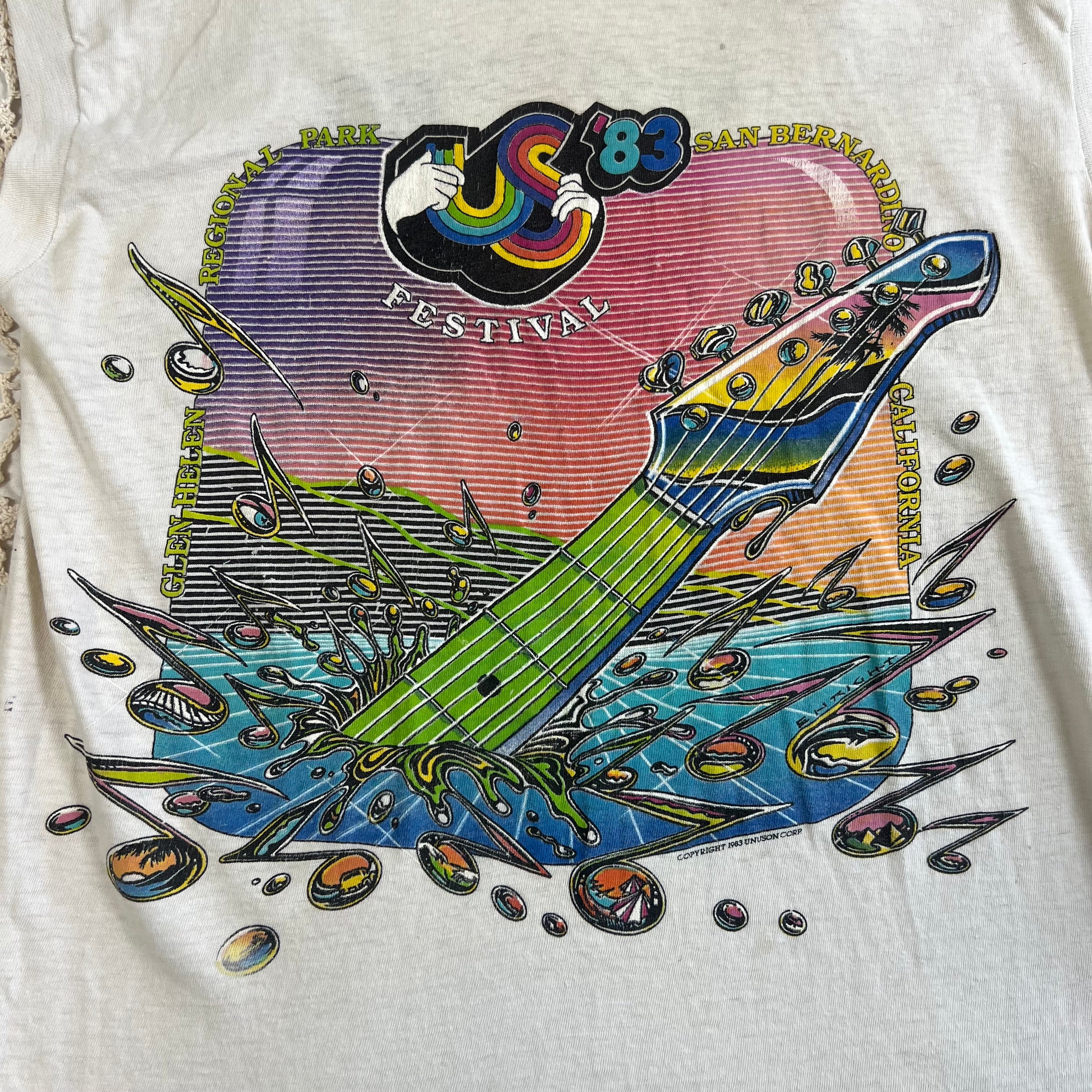 1983 Us Festival Screen Stars Tank Top S/M