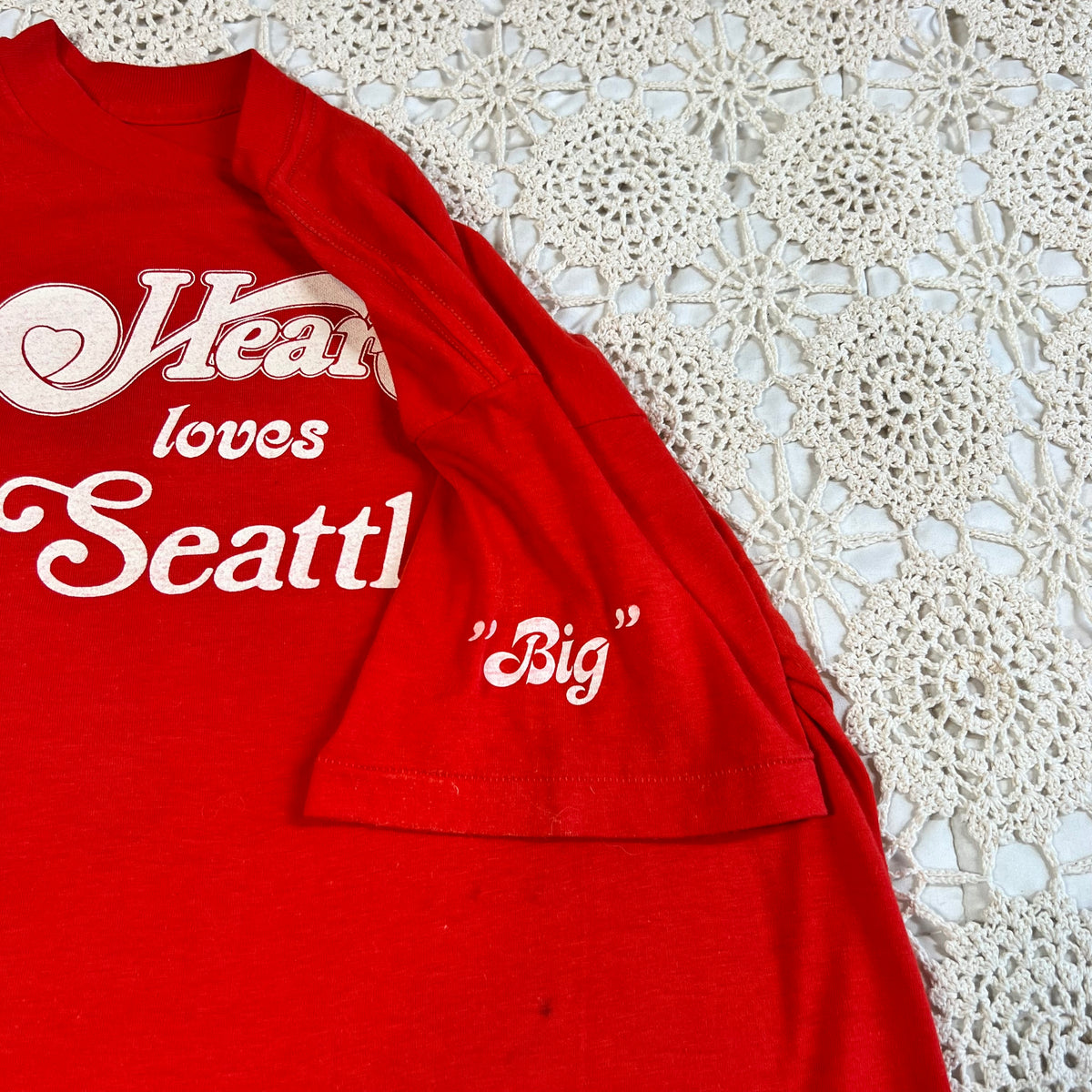 1978-9 Rare Heart Loves Seattle Three Day Event Crew Tee M