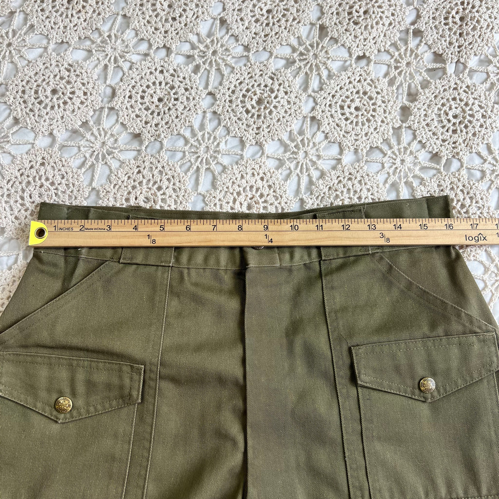 70s Official Boy Scouts of America Pocket Shorts 32