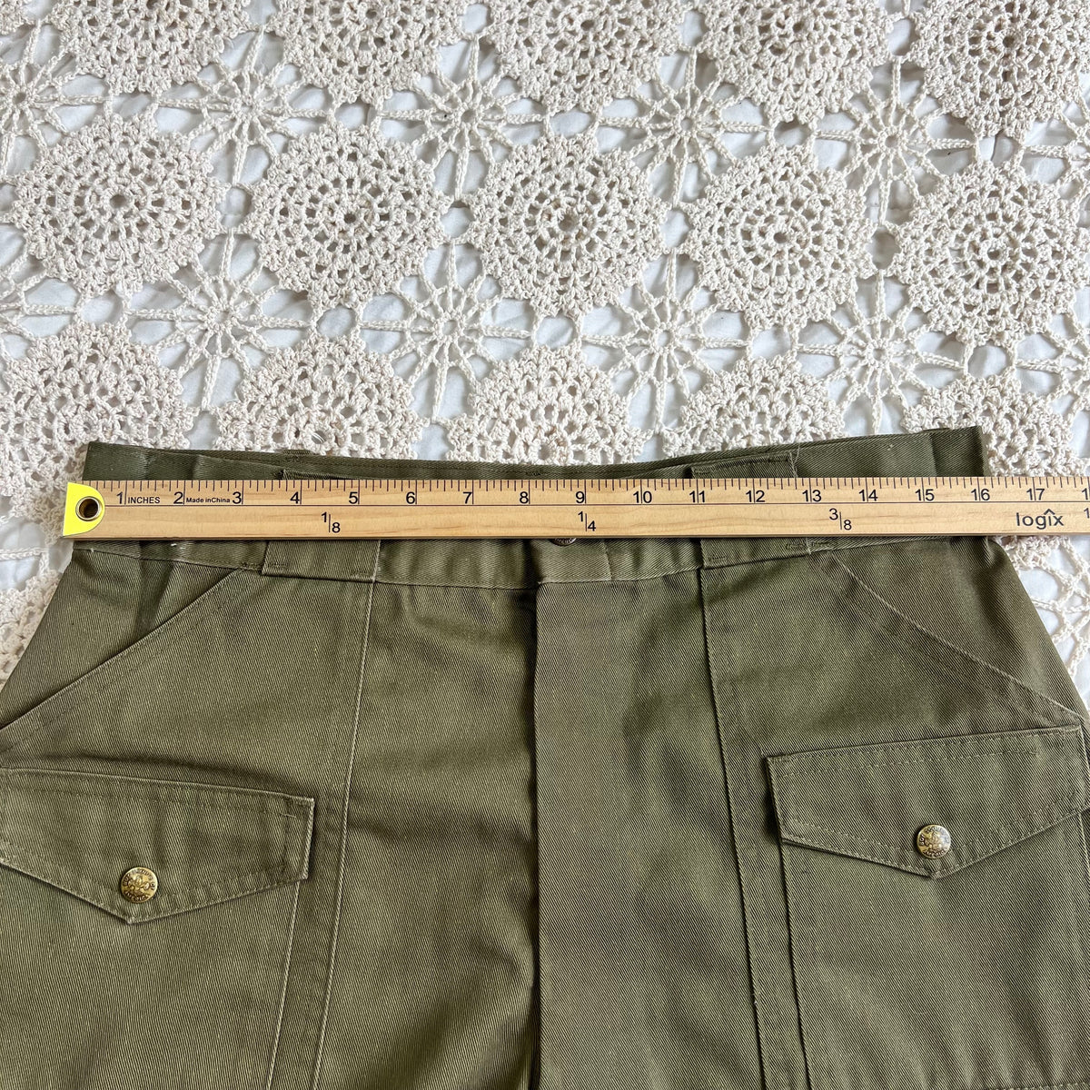 70s Official Boy Scouts of America Pocket Shorts 32