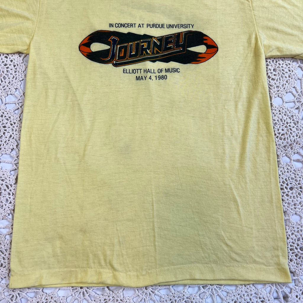 1980 Journey One Night Concert at Purdue University Tee L