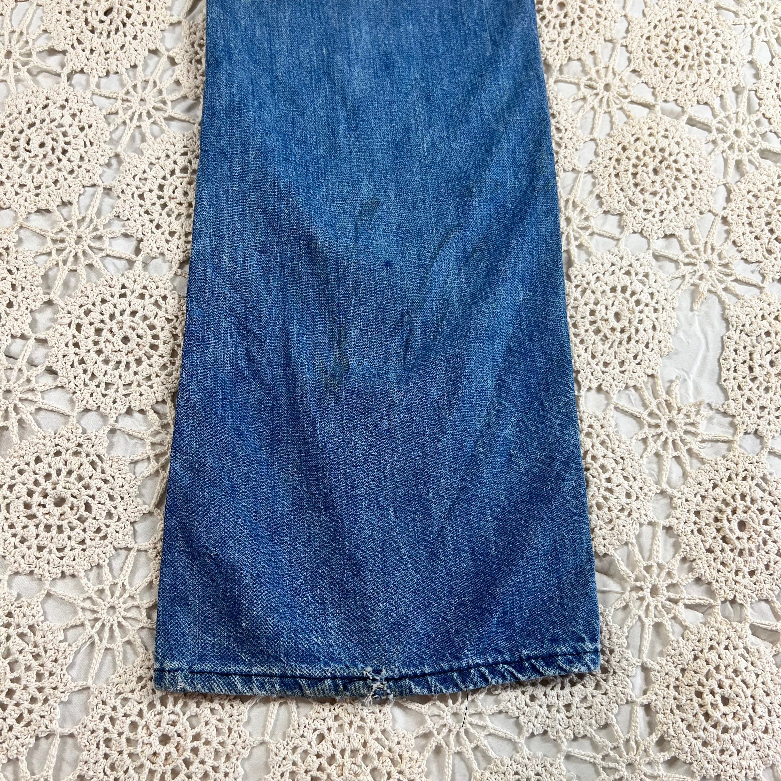 70s Sunburst Bellbottom Flare Jeans 34x31