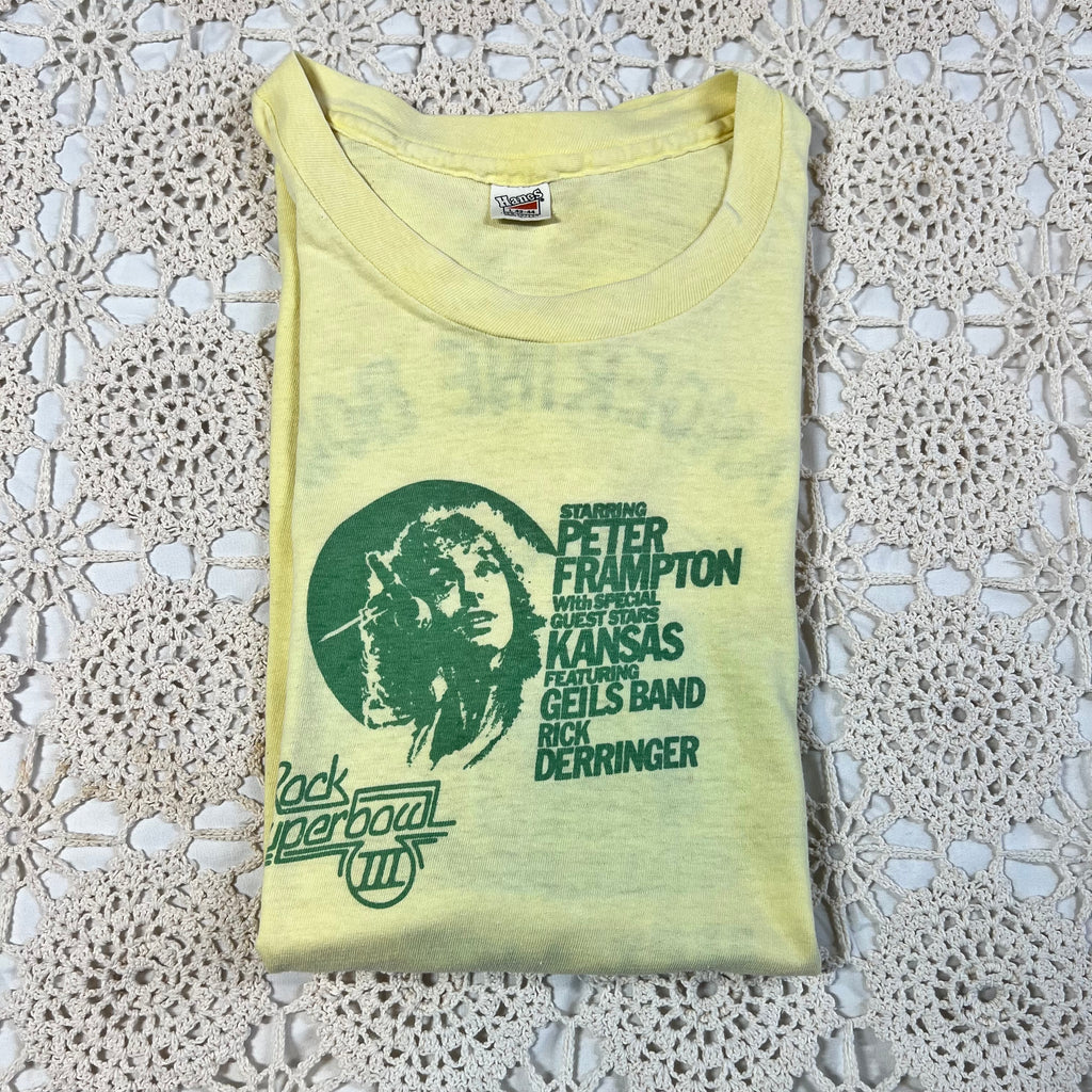 1977 Peter Frampton Tangerine Bowl Tee L