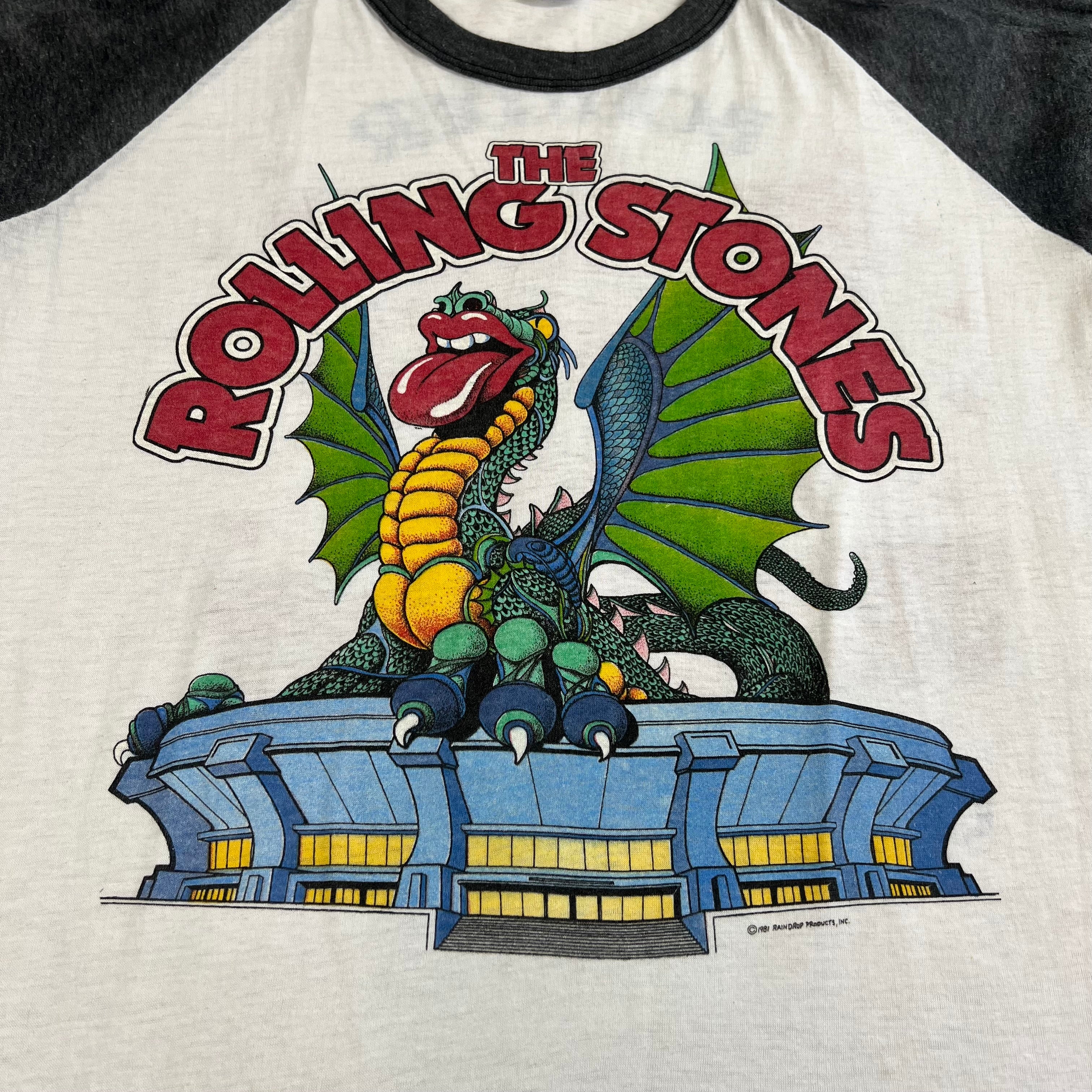 1981 Rolling Stones Single Show Boulder, Co Raglan L