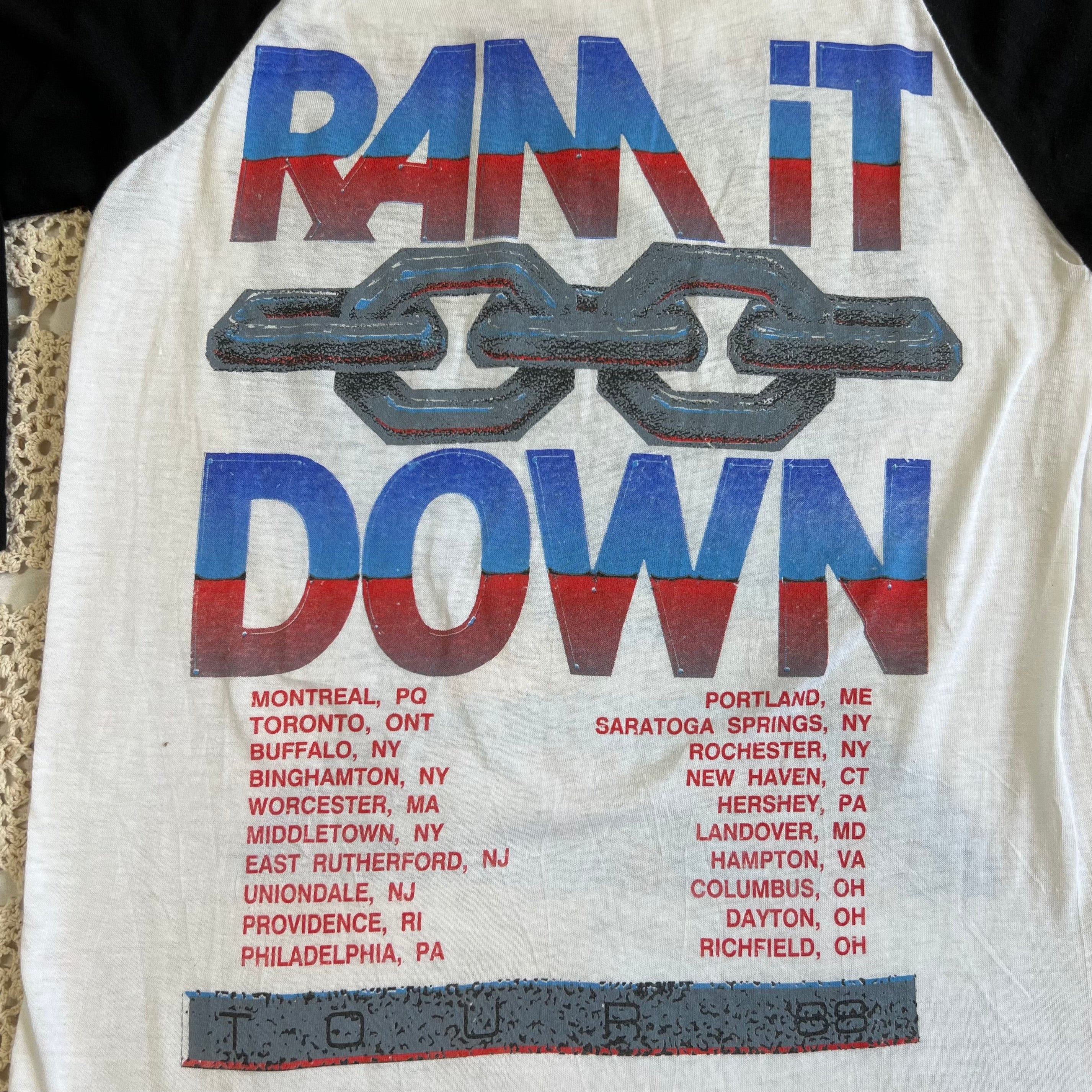 1988 Judas Priest Ram it Down Tour Raglan S