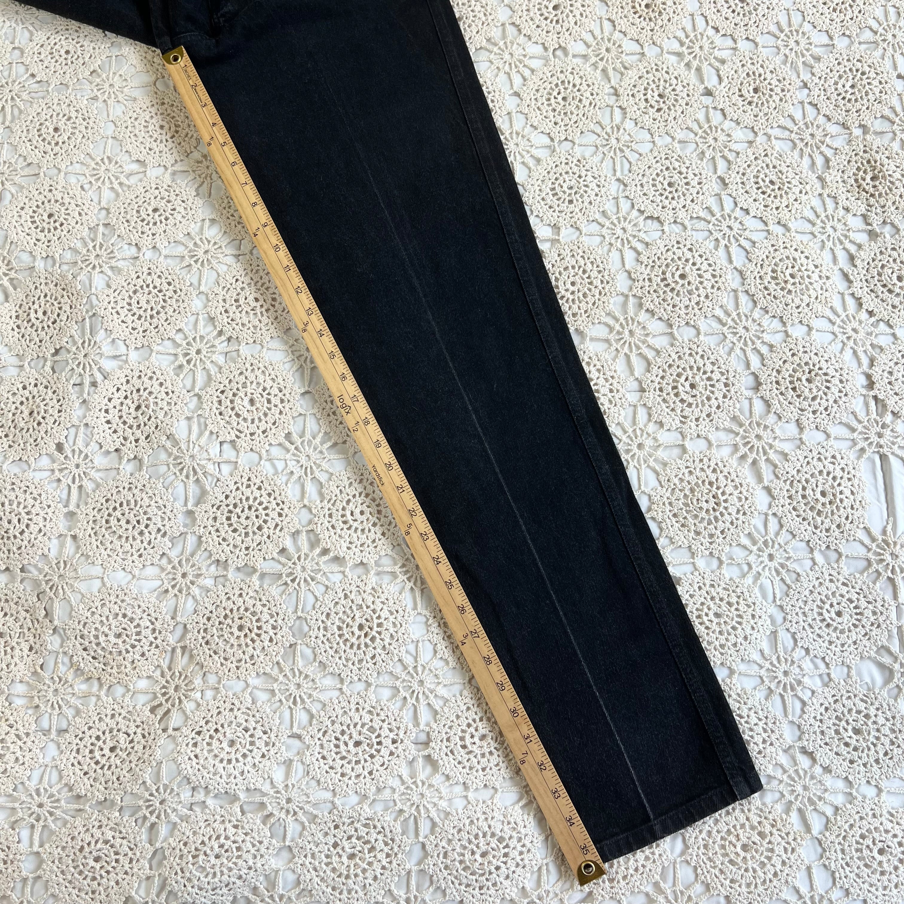 80s Rockies Black Tapered Jeans 25x36