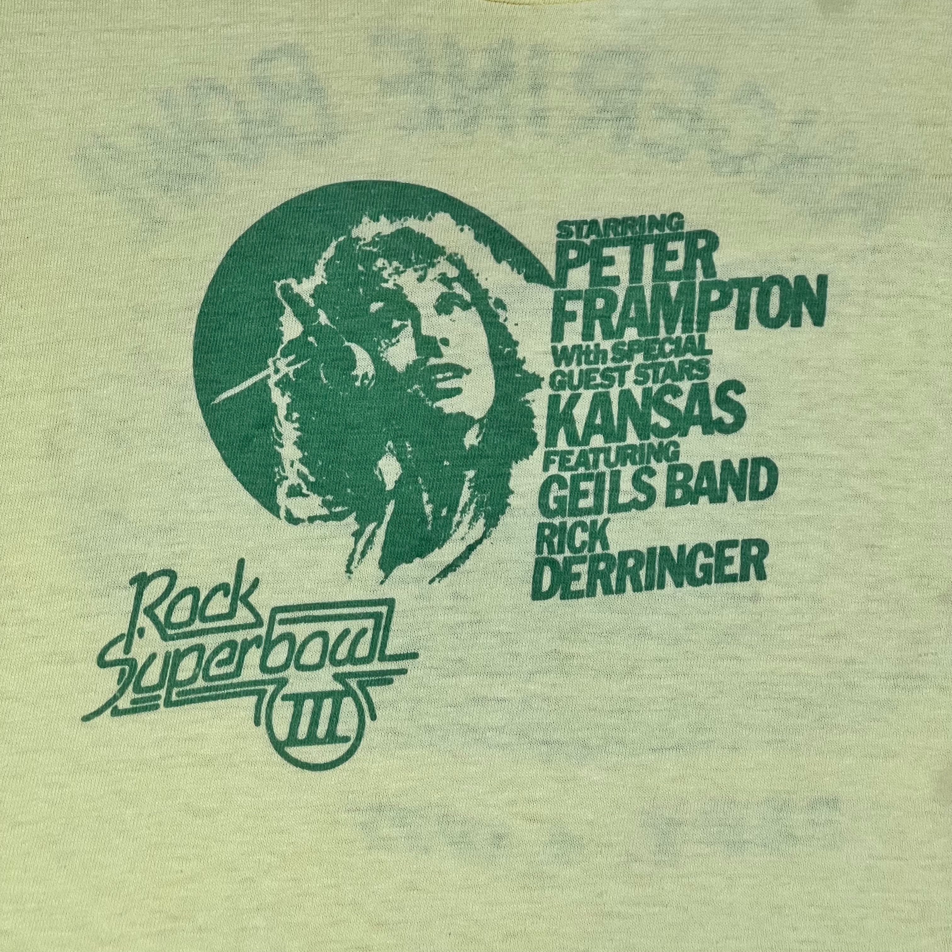 1977 Peter Frampton Tangerine Bowl Tee L