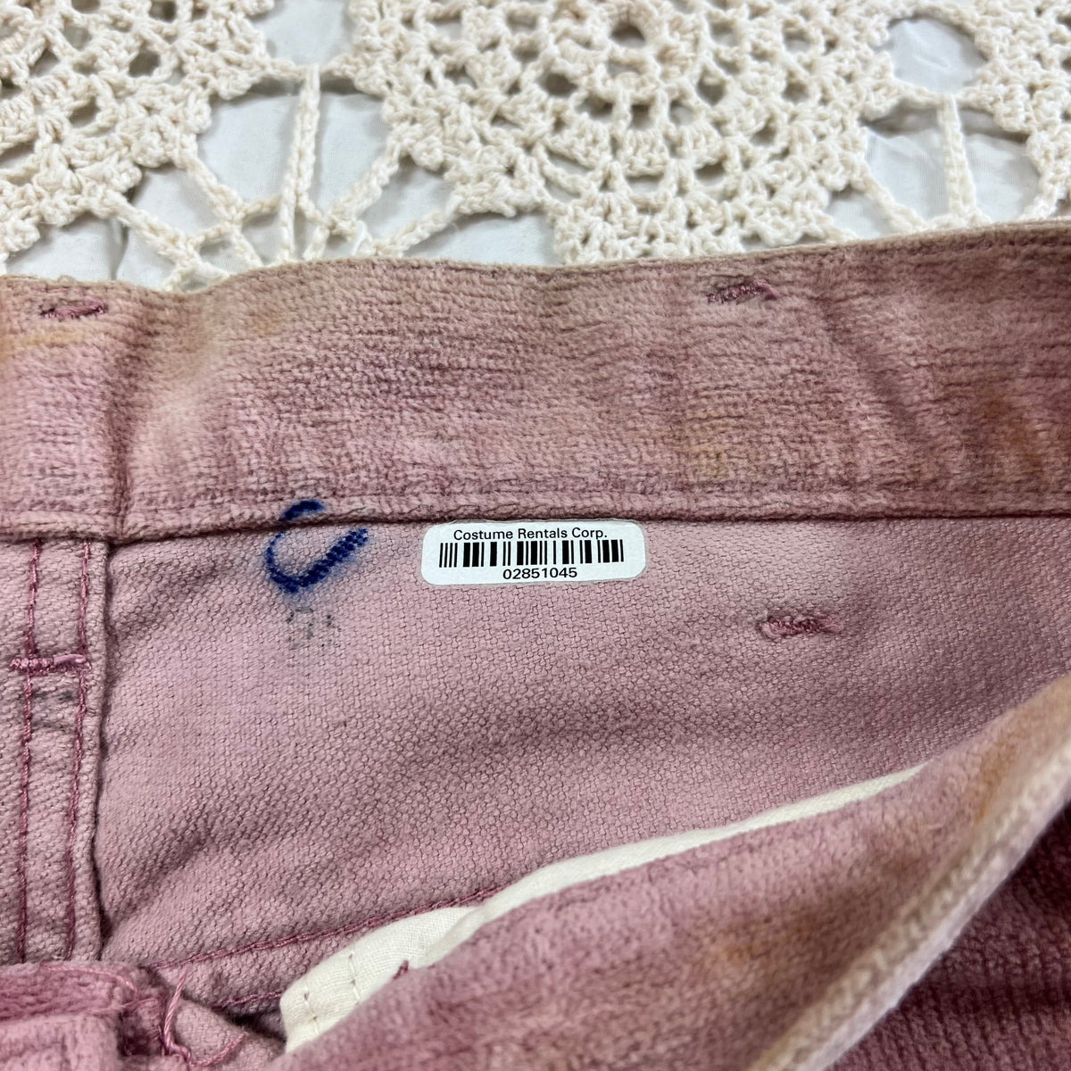 70s Lee Dusty Rose Corduroy Bell Bottoms Hollywood Costume House CRC 32x31.5”