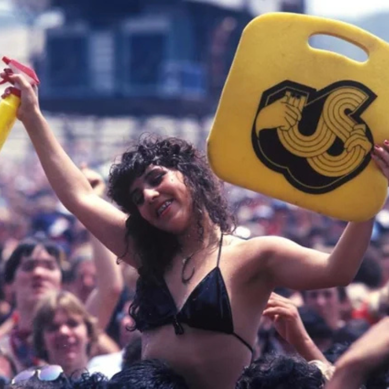 1983 Rare Bootleg Us Festival Raglan Shirt M/L