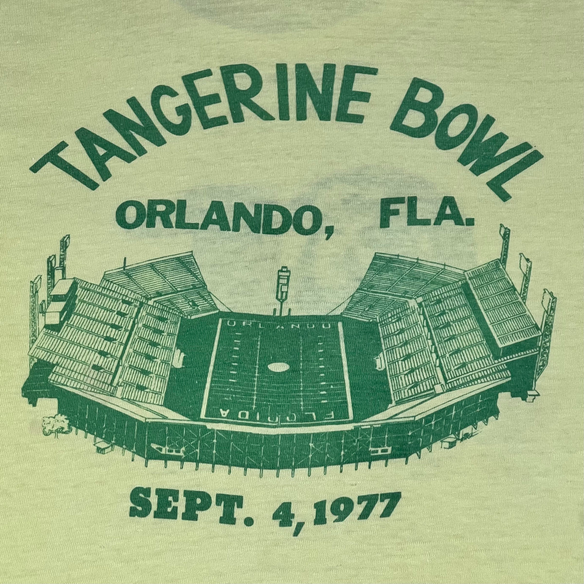 1977 Peter Frampton Tangerine Bowl Tee L